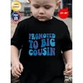 thumbnail image 1 of MAWOTEA Promoted To Big Cousin Iron-on Graphic T-shirts for Outdoor Sports and Daily Wearing, Young Girls T-Shirts, Size from 3T-13Y, 1 of 5