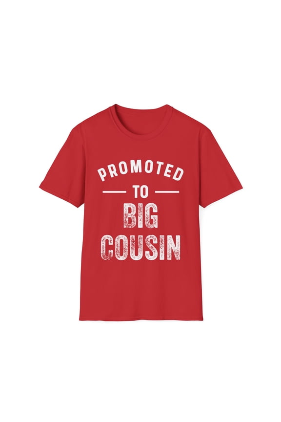 Promoted To Big Cousin Pregnancy Announcement Kids Gender Reveal Unisex Softstyle T-Shirt