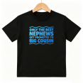 thumbnail image 1 of Promoted To Big Cousin Sibling Boys Graphic Tees Family Kids T-Shirt 100% Cotton Short Sleeve Tops Ages 4-13Y, 1 of 5