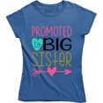 thumbnail image 1 of Promoted To Big Sister Women's Surprise Announcement Gift Idea Tee Shirt, 1 of 4