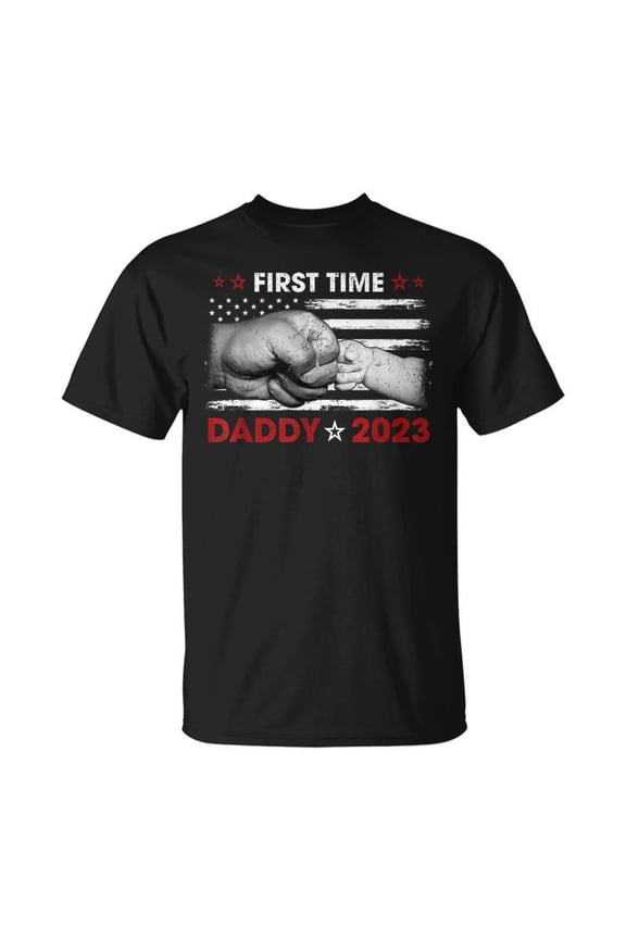 Promoted To Daddy 2023 First Time Fathers Day New Dad Mens Gift For Mens Unisex TShirt