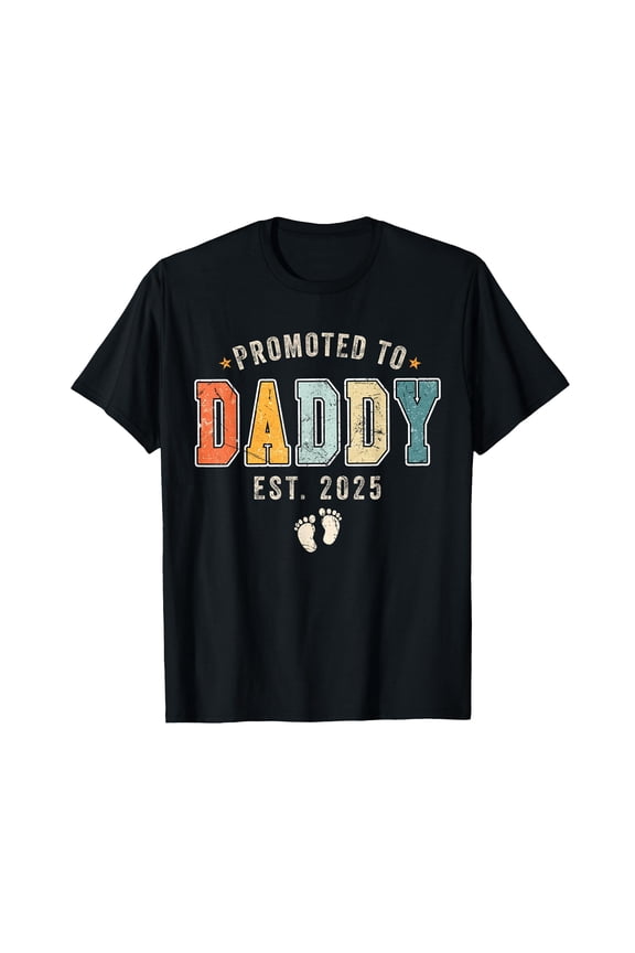 Promoted To Daddy 2025 Dad est 2025 Daddy to be 2025 New Dad T-Shirt