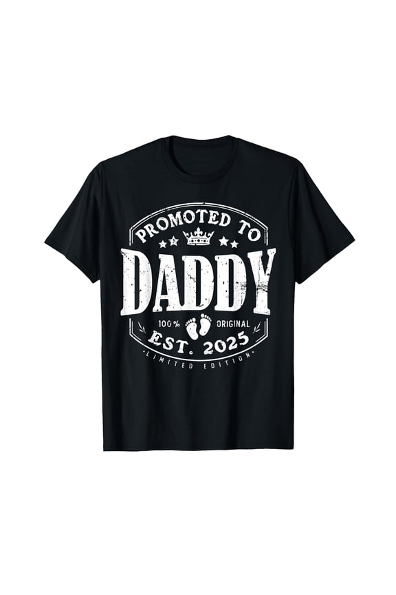 Promoted To Daddy 2025 Dad est 2025 Daddy to be 2025 New Dad T-Shirt
