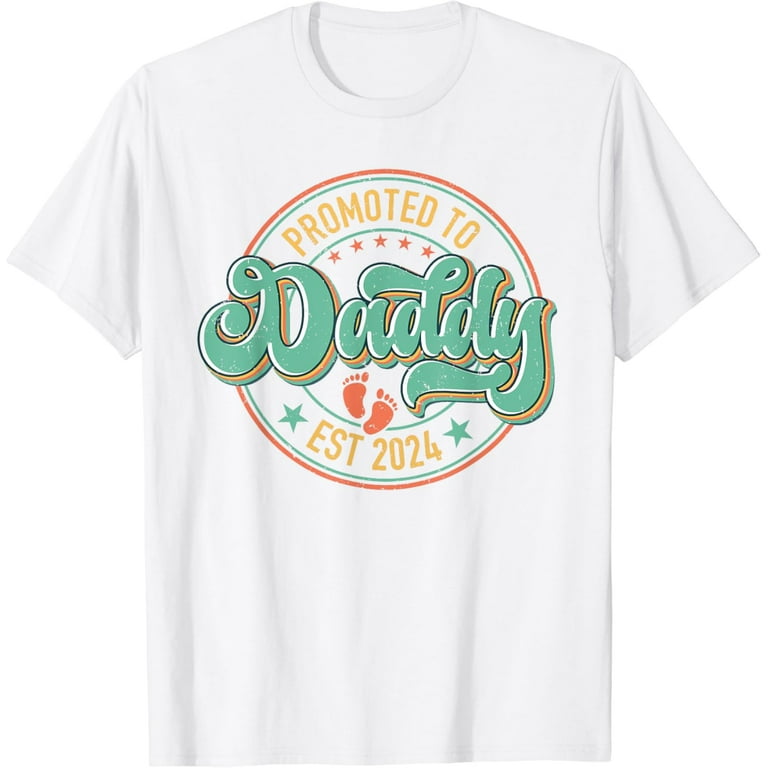 First Time Daddy Est 2020-Promoted To Daddy 2020 T-Shirt First Time Daddy Est 2020-Promoted To Daddy 2020 T-Shirt