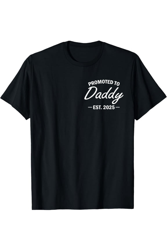 Promoted To Daddy Est Soon To Be New Dad T-Shirt