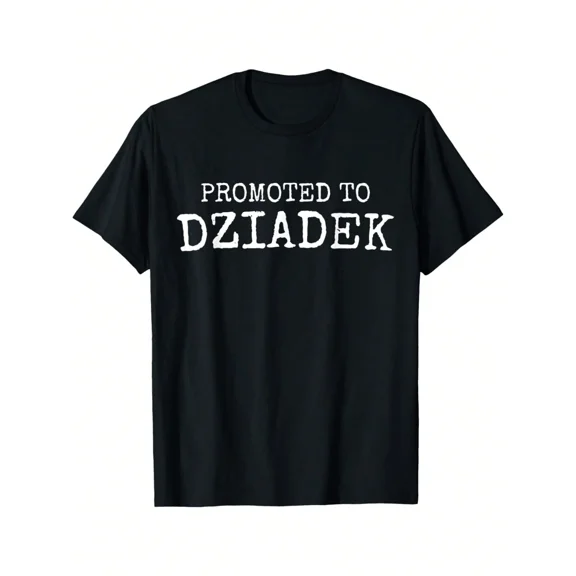 Promoted To Dziadek Polish Grandpa T-Shirt 180g