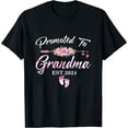 thumbnail image 1 of Promoted To Grandma 2024 First Time New Grandma Pregnancy T-Shirt Black, 1 of 5