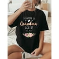 thumbnail image 1 of Promoted To Grandma Again 2026 T-Shirt, Graphic Tees Women, 1 of 7
