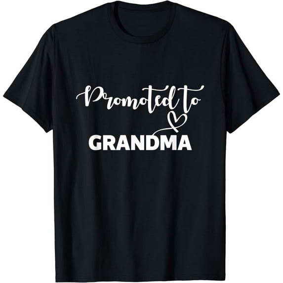 Promoted To Grandma Funny Grandparent t graphic T-Shirt