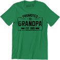 thumbnail image 1 of Promoted To Grandpa 2019 Best Grandfather Men's Papa Gift T-Shirt, 1 of 4
