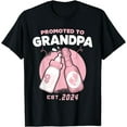 thumbnail image 1 of Promoted To Grandpa Est 2024 Father's Day Best New Grandpas T-Shirt, 1 of 4