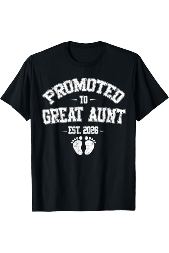 Promoted To Great Aunt Est New Great Aunt T-Shirt