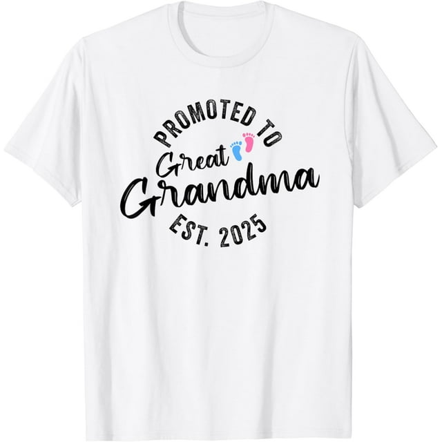 Promoted To Great Grandma 2025 TShirt