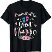 Promoted To Great Nonnie Flower T-Shirt