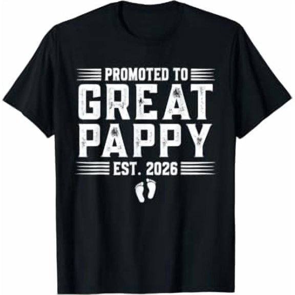 Promoted To Great Pappy Est 2026 T-Shirt