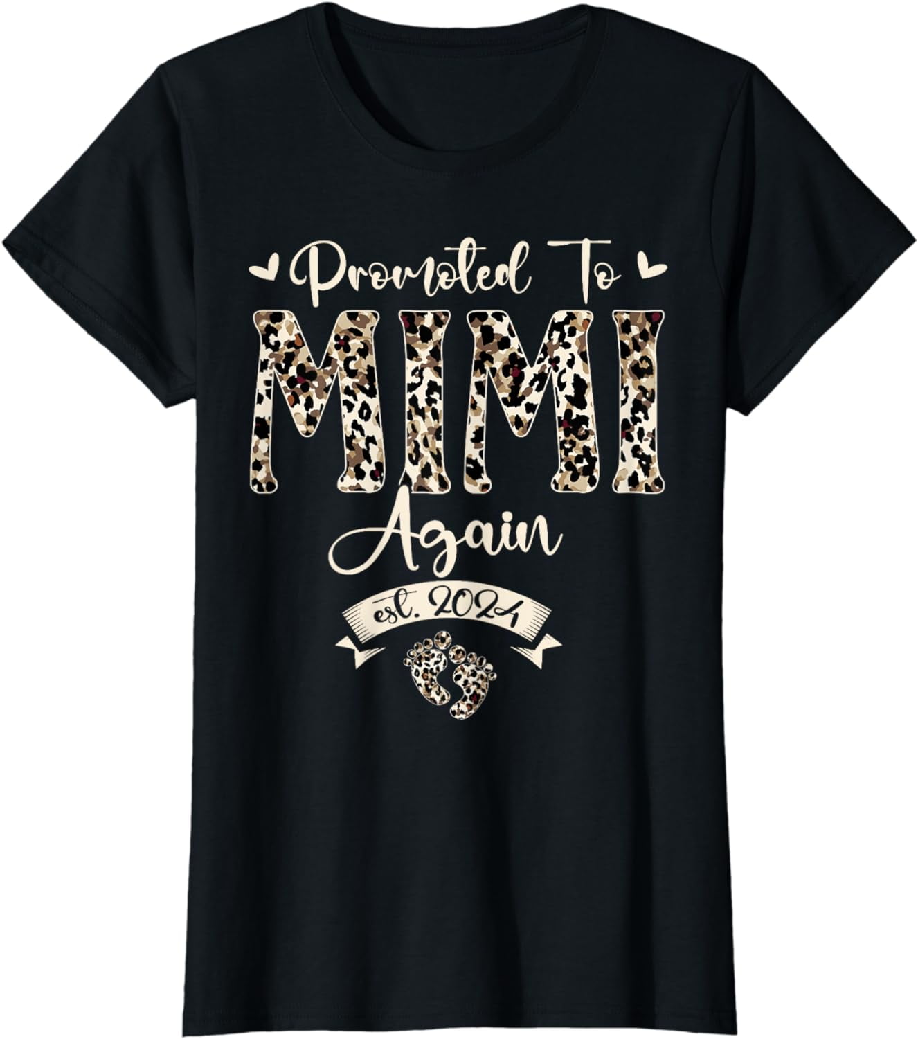 Promoted To Mimi Again Est 2024 Pregnancy Announcement T-Shirt - Walmart.com