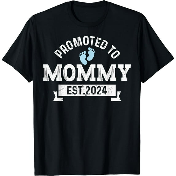 Promoted To Mommy 2024 New Mama First Time Mothers Day T-Shirt