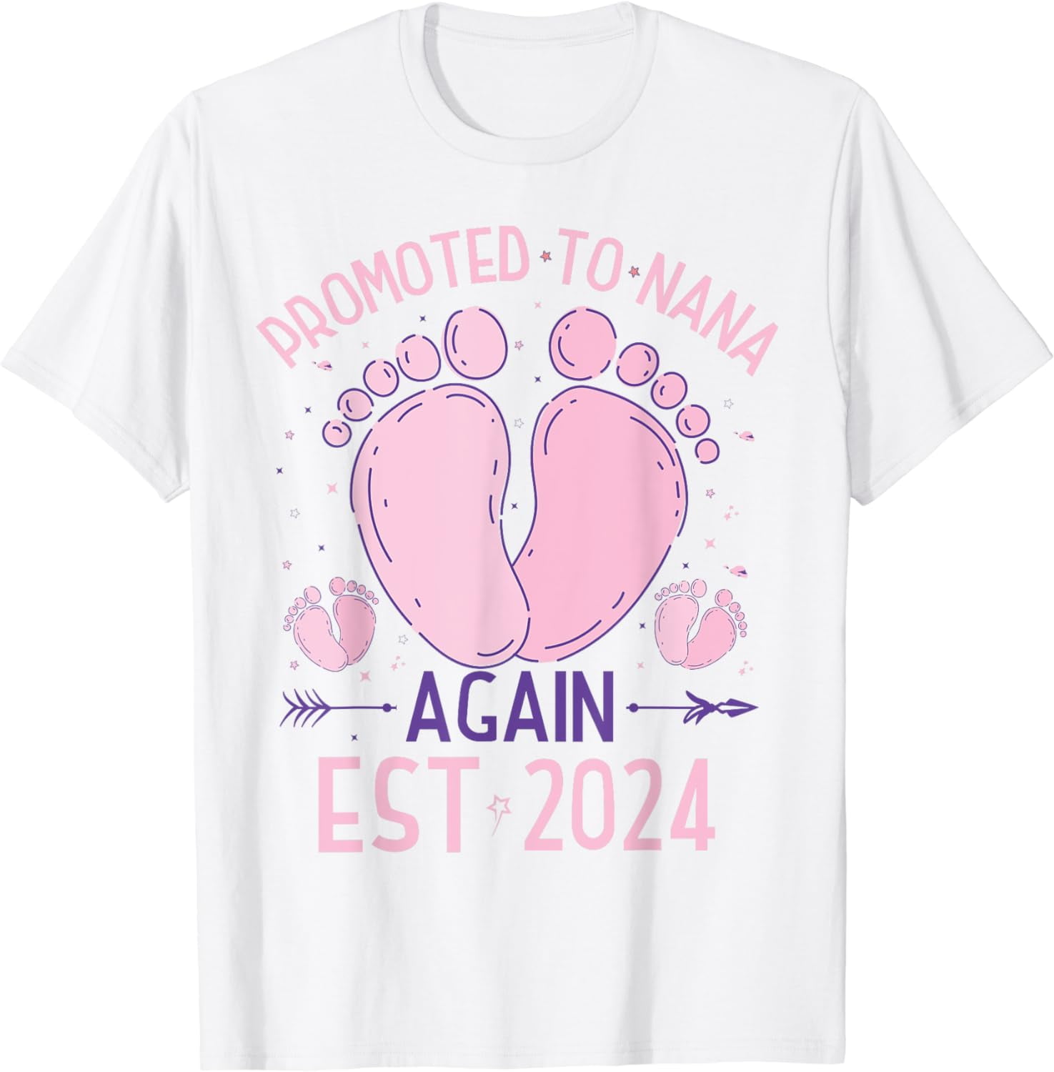 Promoted to Nana Shirt Birthday Gift Pregnancy Announcement