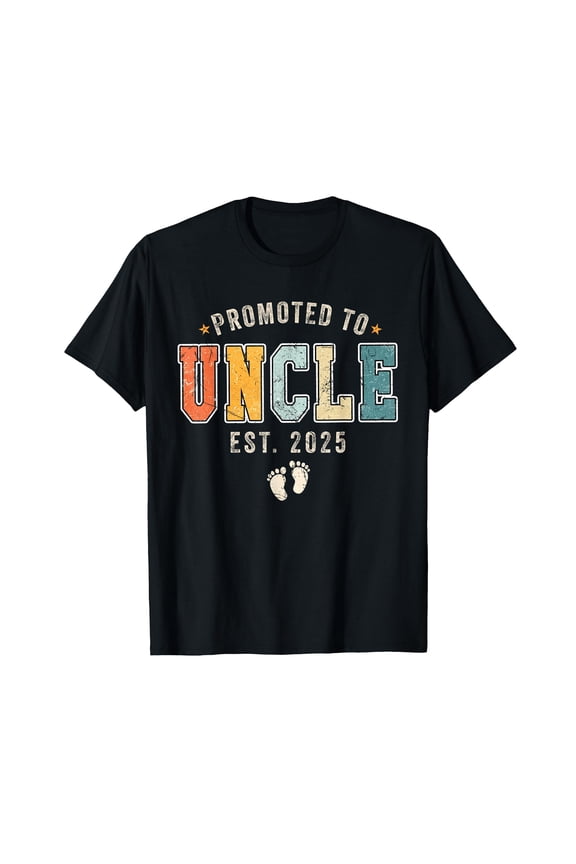 Promoted To Uncle 2025 Soon To Be Uncle 2025 Uncle est 2025 T-Shirt