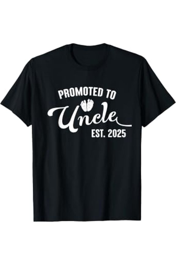 Promoted To Uncle Est 2025 Uncle First Time Uncle 2025 T-Shirt
