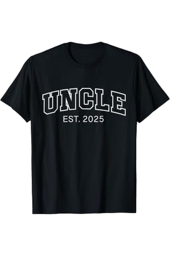 Promoted To Uncle Est 2025 Uncle To Be Gifts 1St Time Uncle T-Shirt