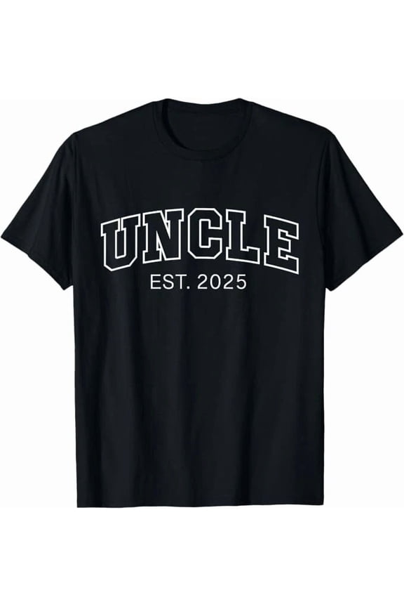 Promoted To Uncle Est 2025 Uncle To Be Gifts Unisex T-Shirt up to size 5XL