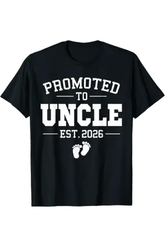 Promoted To Uncle Est 2026 Soon To Be New Uncle Finally T-Shirt