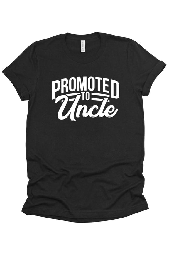 Promoted To Uncle Mens TShirt Funny Unisex tee Fathers Day Dad Gift Brother husband Gifts