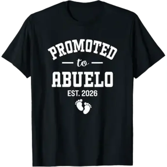 Promoted to Abuelo Est 2026 Spanish Best Grandpa Men T-Shirt