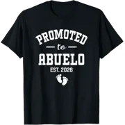 Promoted to Abuelo Est 2026 Spanish Best Grandpa Men T-Shirt