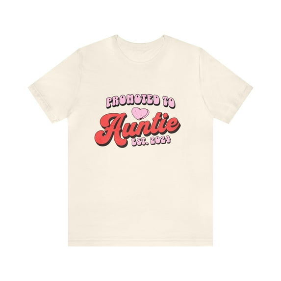 Promoted to Auntie Shirt Aunite Established 2024 Womens Shirt