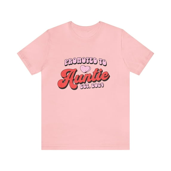 Promoted to Auntie Shirt Aunite Established 2024 Womens Shirt