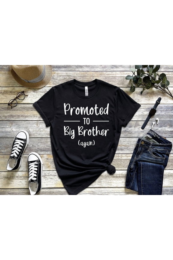 Promoted to Big Brother Again Shirt, Big Brother Shirt, Big Brother T-Shirt, Pregnancy Announcement, Future Big Brother Shirt All Size S-5Xl