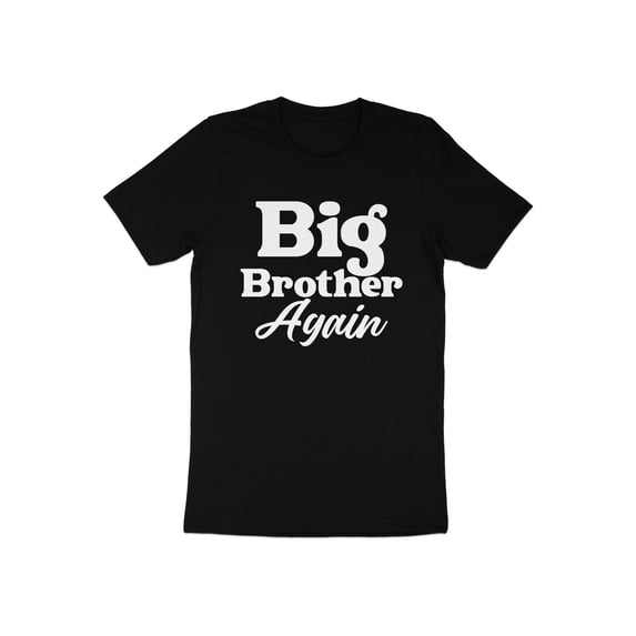 Promoted to Big Brother Again Sibling Gift for Men Boys Kids T-Shirt Funny Big Brother To Be Birthday Holiday Presents Tshirt