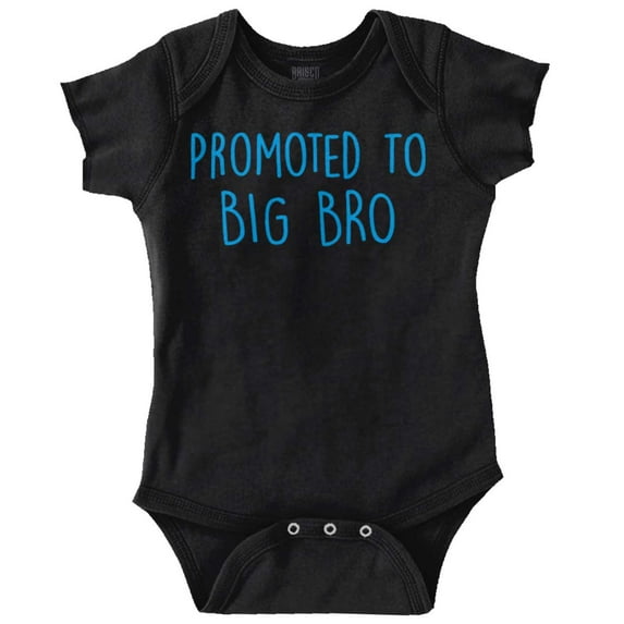 Promoted to Big Brother Announcement Bodysuit Jumper Boys Infant Baby Brisco Brands NB