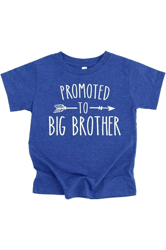 Promoted to Big Brother Arrow Sibling Reveal Announcement Shirt for Boys Big Brother Sibling Outfit Vintage Royal Shirt 3T