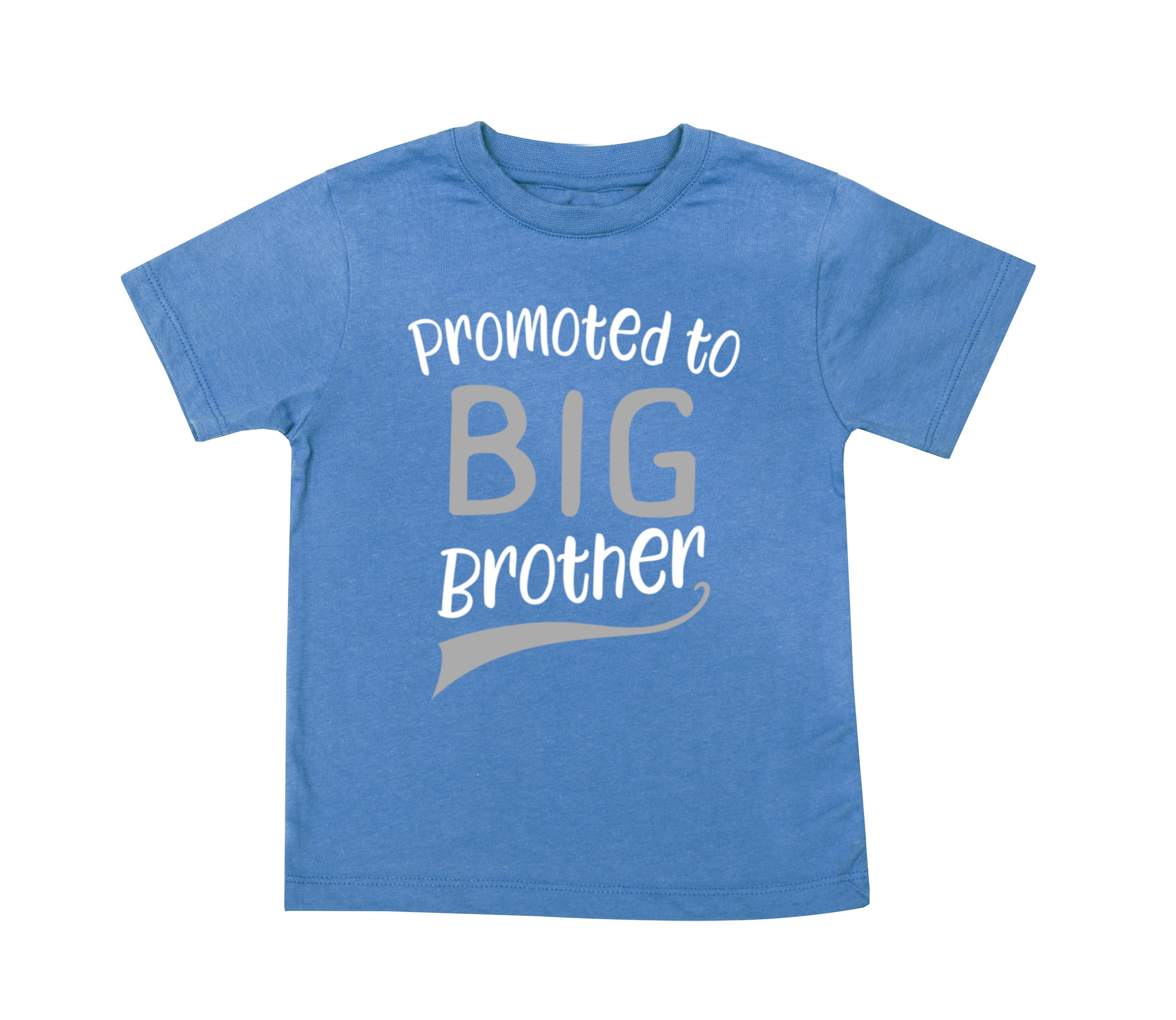 Promoted to Big Brother T shirt Going to Big Bro Sibling Announcement Reveal Tees Blue 2T