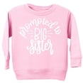 thumbnail image 1 of Promoted to Big Sister Sweatshirt Sibling Reveal Announcement for Baby and Toddler Girls Sibling Outfits Pink Sweatshirt 3T, 1 of 4