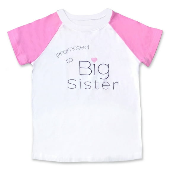 Promoted to Big Sister T-Shirt Toddler Girls Short Sleeve 3T