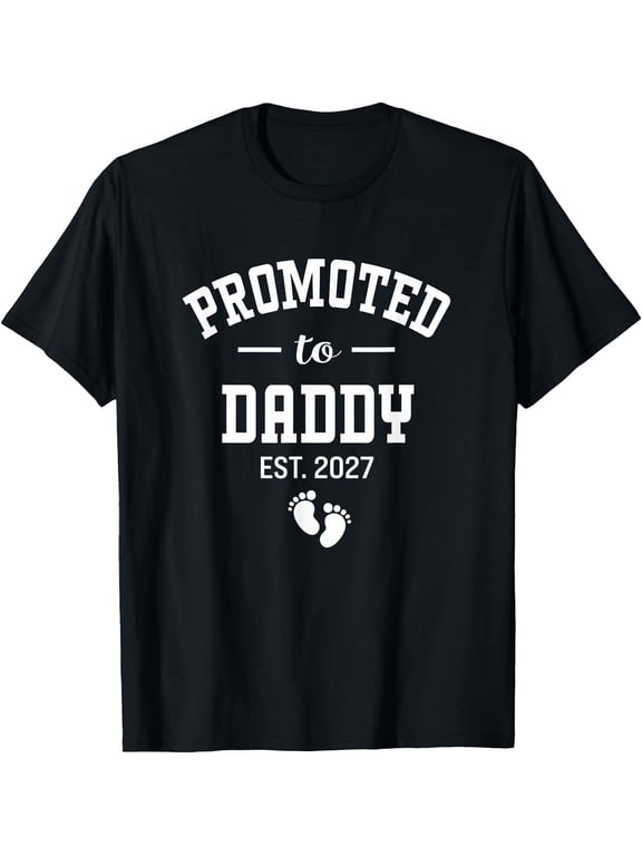 Promoted to Daddy 2027 First Time Dad Men T-Shirt
