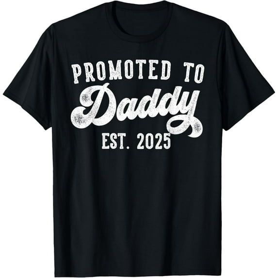 Promoted to Daddy Est 2025 Dad to Be Gifts New Daddy T-Shirt