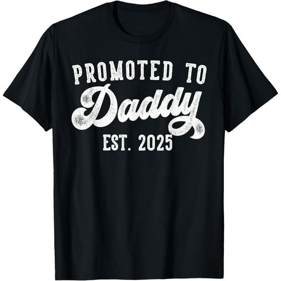 Promoted to Daddy Est 2025 Dad to Be Gifts New Daddy T-Shirt