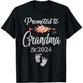 thumbnail image 1 of Promoted to Grandma Est 2024 Flower Mother's Day New Grandma T-Shirt, 1 of 4