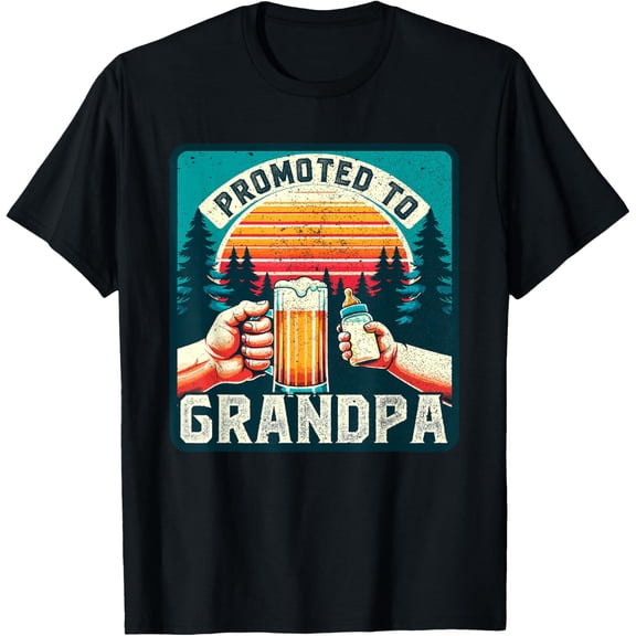 Promoted to Grandpa, Soon to Be New Future Grandfather to Be Mens T-Shirt