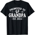 thumbnail image 1 of Promoted to Grandpa est. 2024 Grandparents Baby Announcement T-Shirt, 1 of 3
