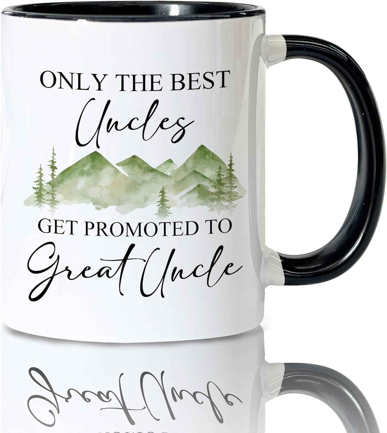 Promoted to Great Uncle Coffee Mugs, Great Uncle Tea Cup Gifts for Father's Day Birthday, Baby Announcement Gifts Ceramic Coffee Tea Mug 11 oz