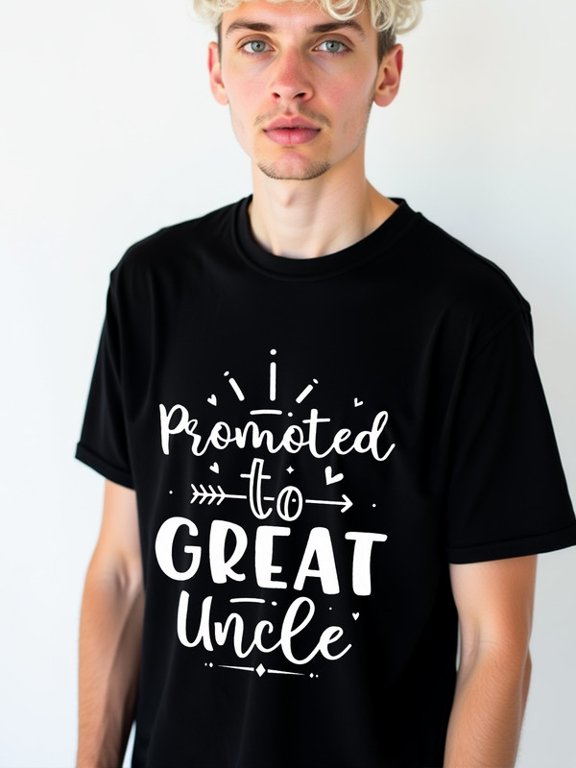 Promoted to Great Uncle Tee Mens t shirt black 2026 graphic spring and summer clothing Perfect for exercise Trendy Unisex Shirt Short Sleeve tshirts