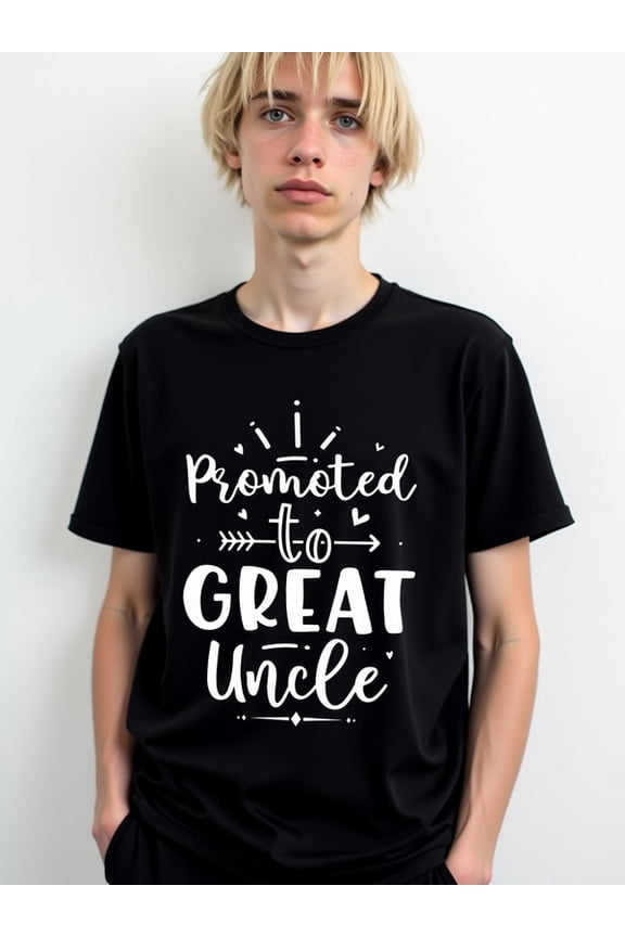 Promoted to Great Uncle Tee for men graphic t shirts black limited edition elegant Weekend casual wear Classic Unisex Shirt Short Sleeve tshirts