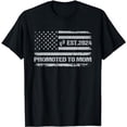 thumbnail image 1 of Promoted to Mom EST 2024 Featuring an American Flag Design T-Shirt, 1 of 5