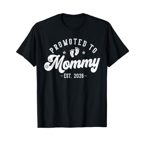 Promoted to Mommy Est 2026 First Time Mom T-Shirt
